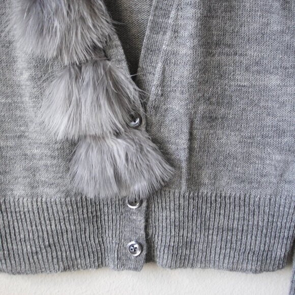 Fur ruffle cardigan - Picture 3 of 8
